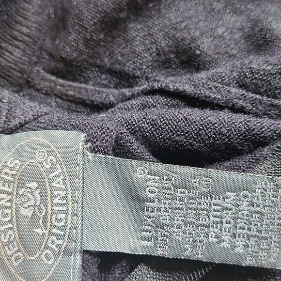 Vintage Designers Originals Black Half-Zip Sweater - Picture 10 of 10